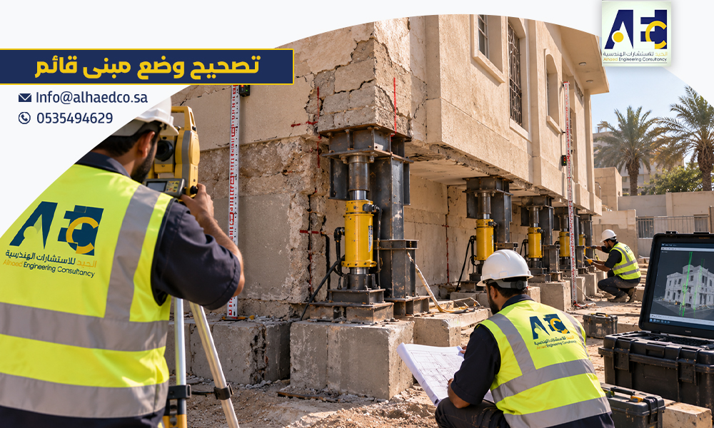 تصحيح وضع مبنى قائم | شركة استشارات هندسية بالرياض 0535494629